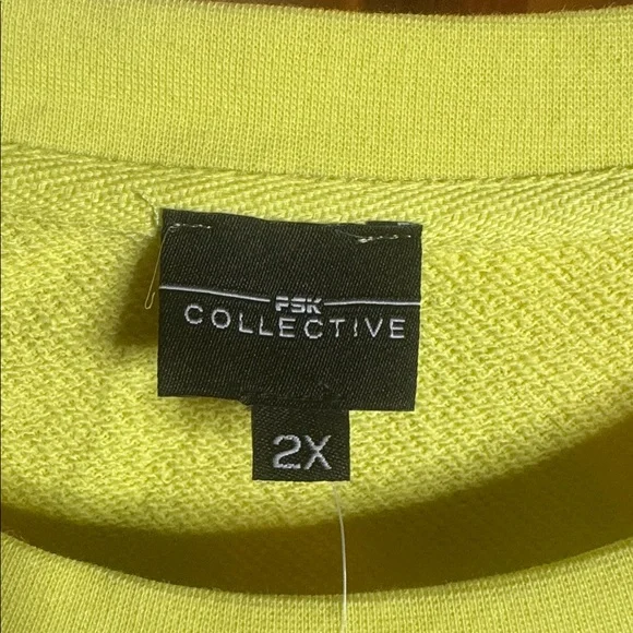 NWT PSK Collective Canary Yellow Sweatshirt & Joggers Set Size 2X | Athleisure - Picture 2 of 8